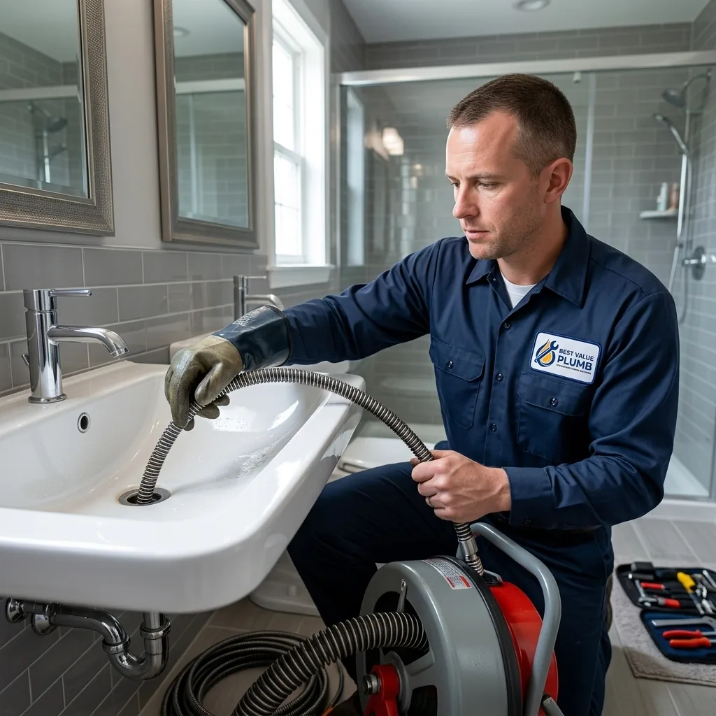 Professional drain cleaning service