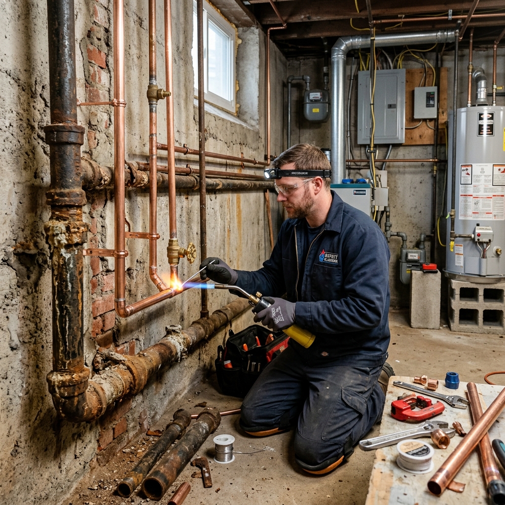 Professional pipe repair and replacement