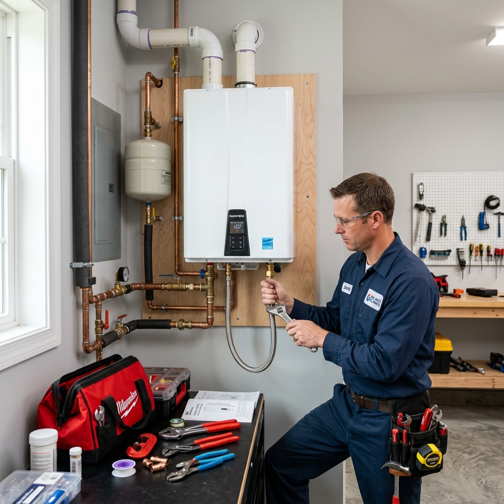 Professional water heater maintenance and inspection